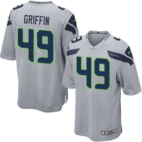 Men Seattle Seahawks 49 Shaquem Griffin Nike Grey Game NFL Jersey